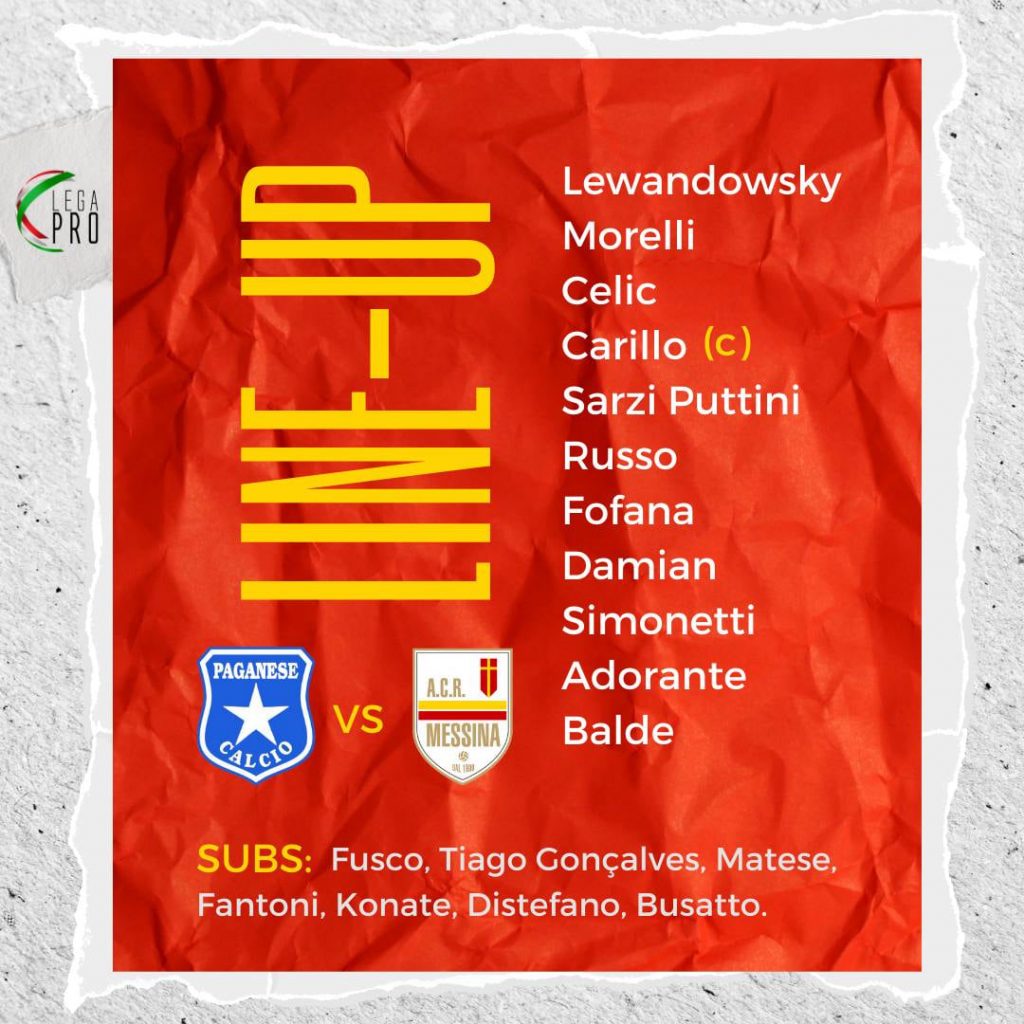 formazione ufficiale acr messina