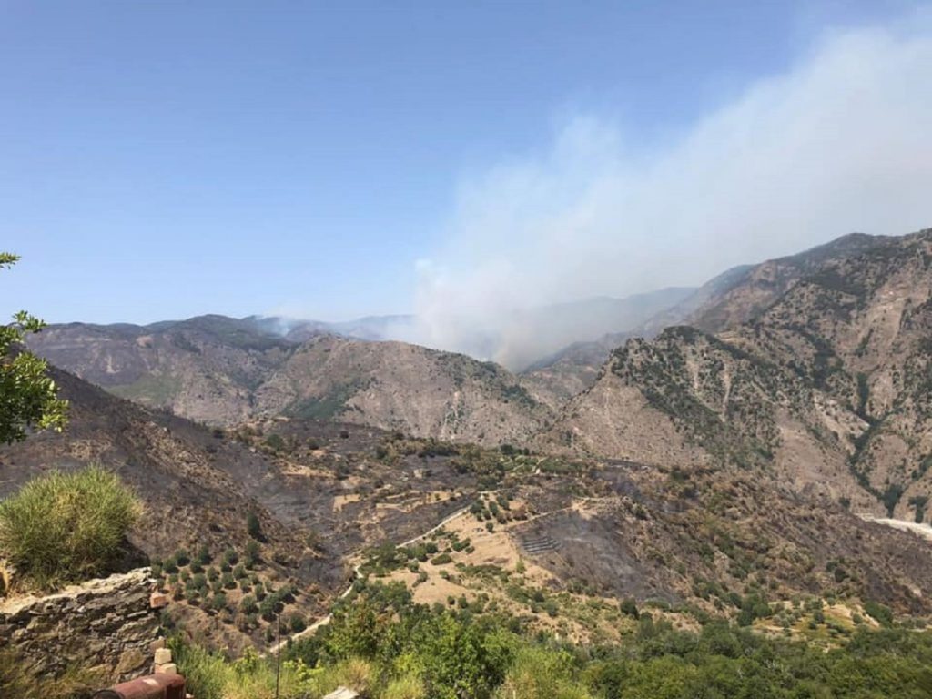 incendio area grecanica