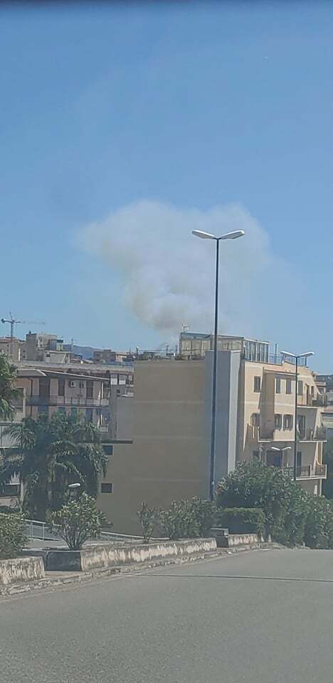 incendio trapezi reggio calabria