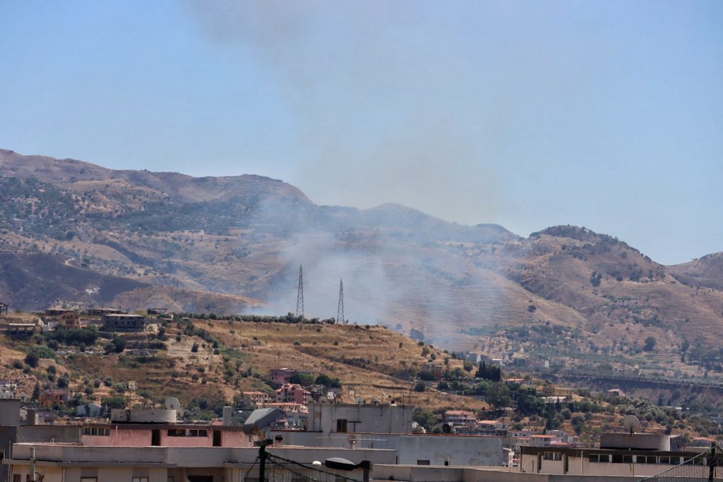 incendio trapezi reggio calabria