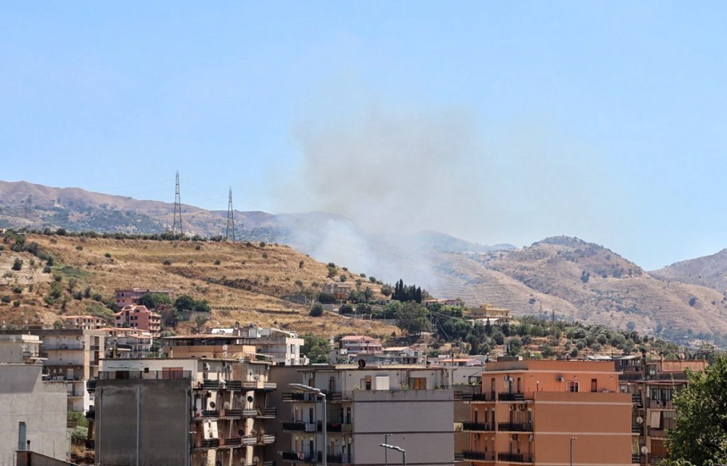 incendio trapezi reggio calabria