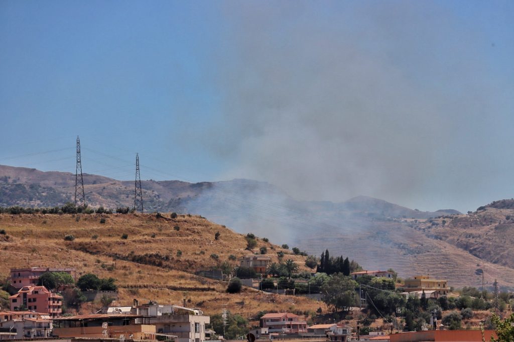 incendio trapezi reggio calabria
