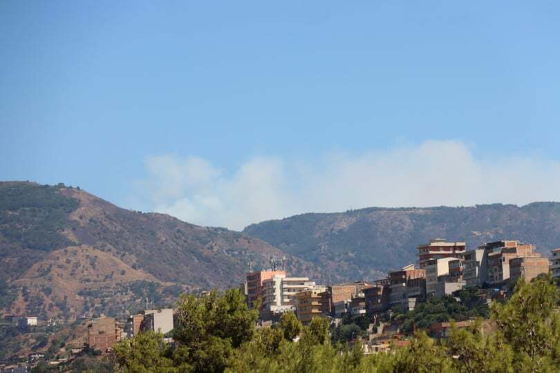 incendio valle grecanica
