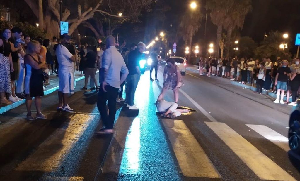 incidente strisce pedonali via marina reggio calabria