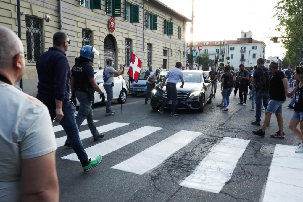 manifestazione contro io Green Pass