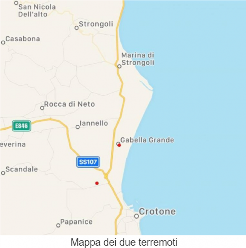 terremoto crotone 15 agosto 2021