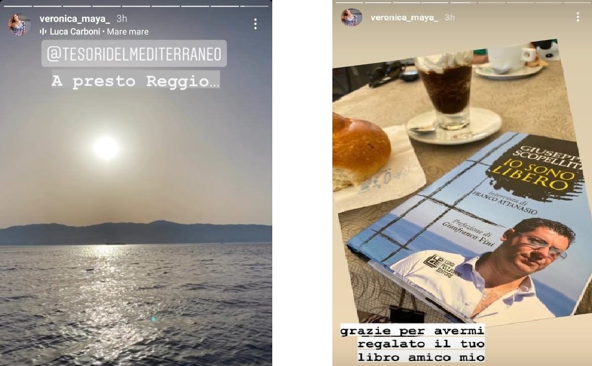 Veronica Maya è ormai una "reggina Doc": su Instagram i tramonti sullo Stretto e il libro di Scopelliti [FOTO] - Vimarsana News