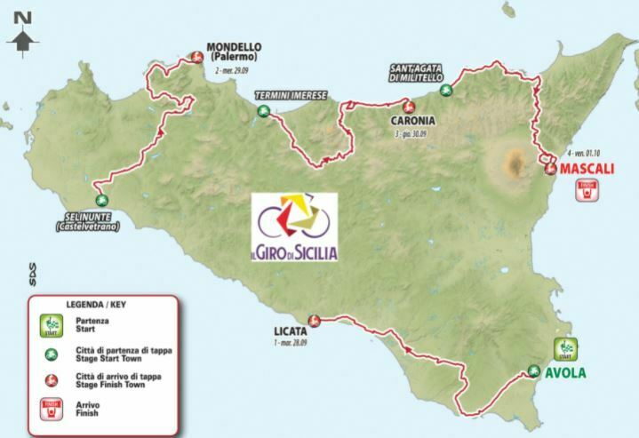 Giro di Sicilia percorso completo