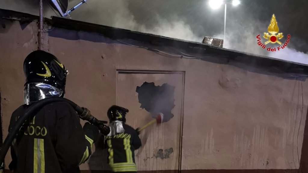 Incendio messina