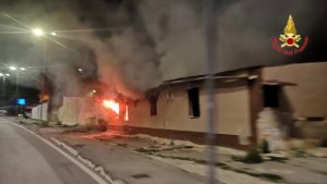 Incendio messina