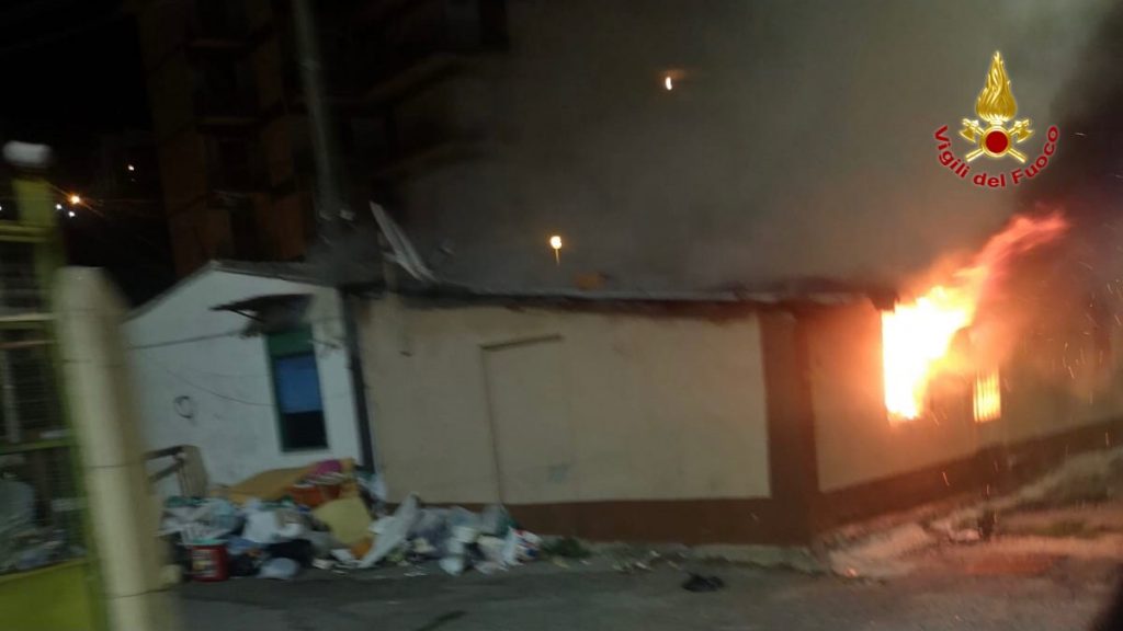 Incendio messina