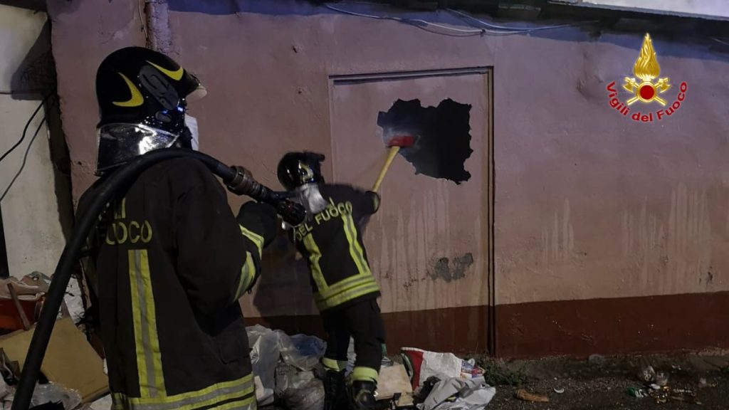 Incendio messina