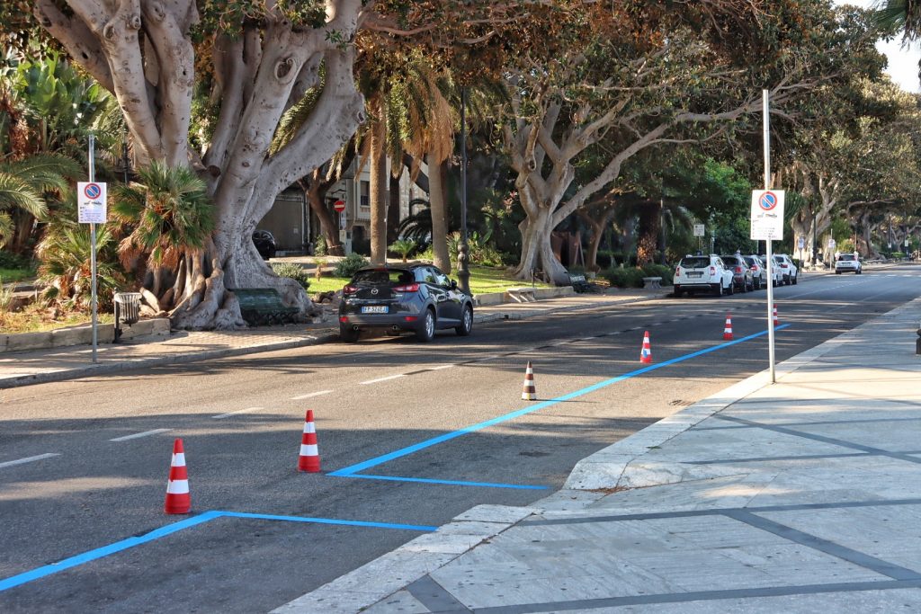 via marina ripristino circolazione parcheggi a pagamento