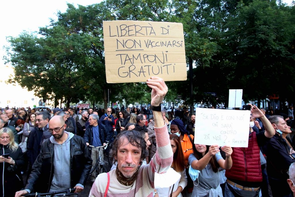 manifestazione no green pass