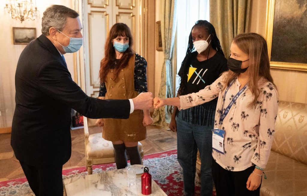 draghi greta thunberg