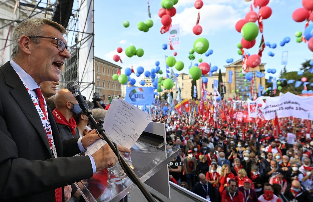 Manifestazione dei sindacati contro tutti i fascismi