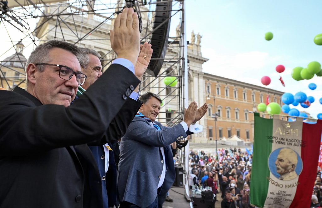 Manifestazione dei sindacati contro tutti i fascismi
