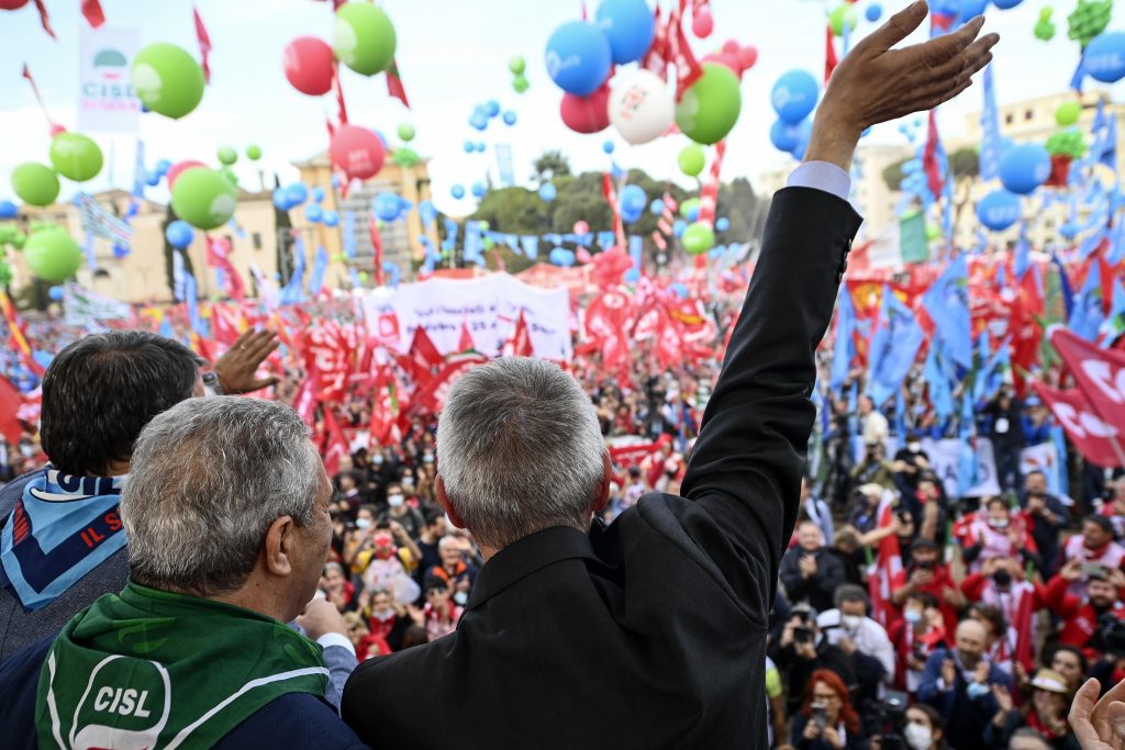 Manifestazione dei sindacati contro tutti i fascismi