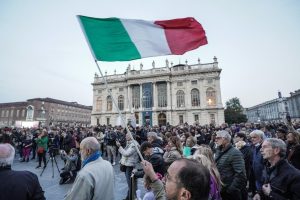 Manifestazione no green pass. Torino