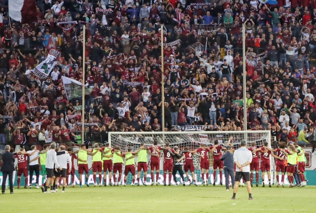reggina-parma festa tifosi curva sud granillo