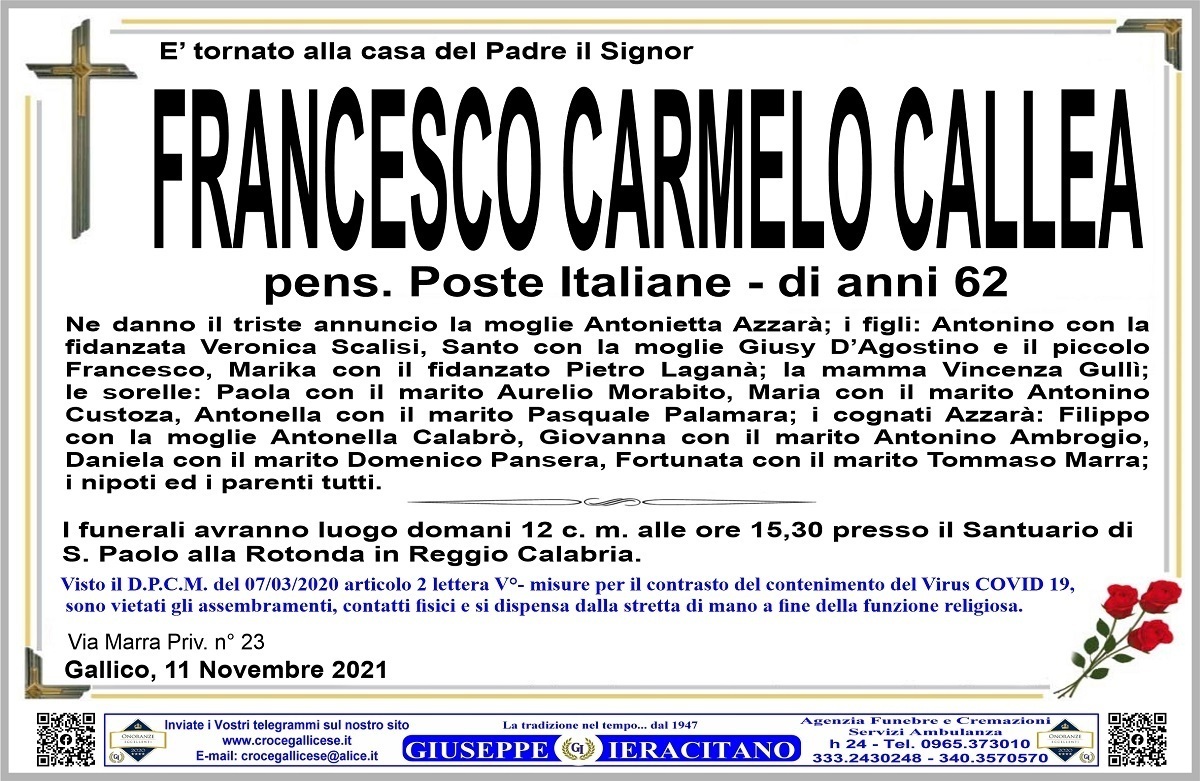 CALLEA FRANCESCO CARMELO