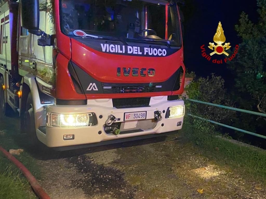 Incendio casa naso