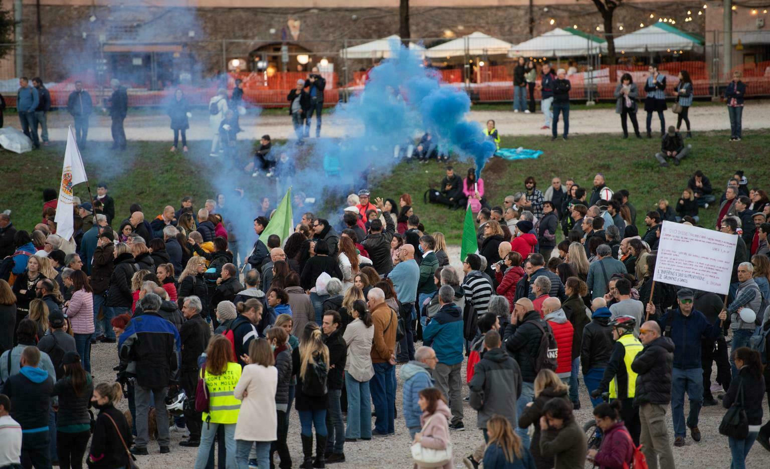 Proteste No Green Pass in Italia