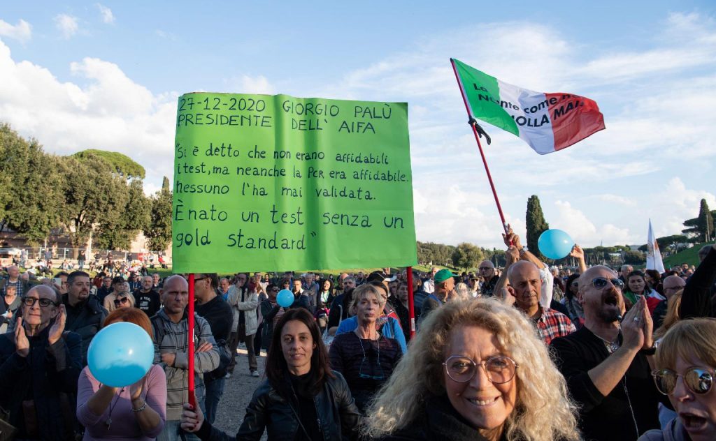 Proteste No Green Pass in Italia