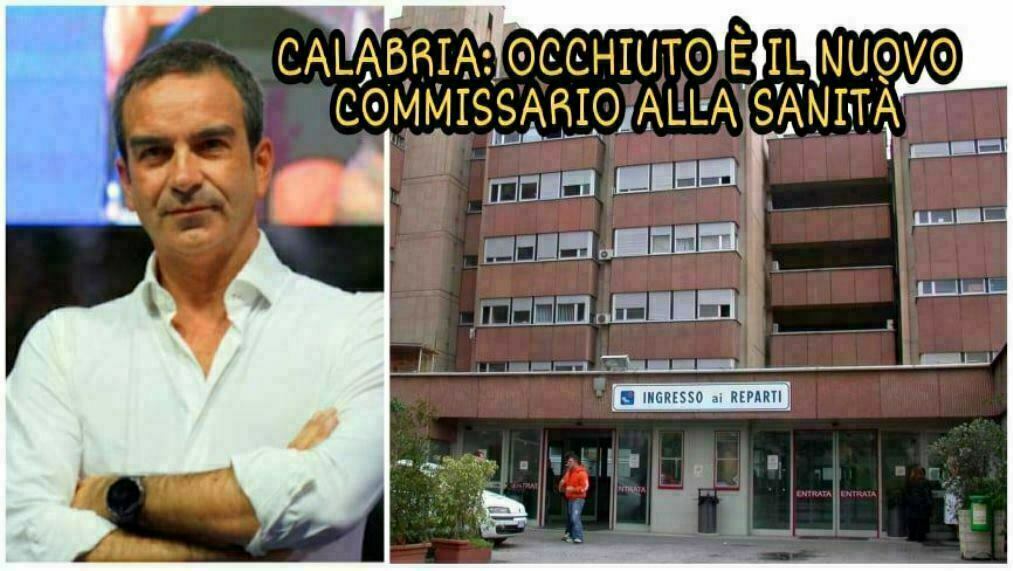 occhiuto nuovo commissario alla sanità in calabria