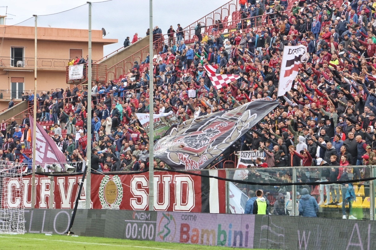 reggina-cittadella curva sud tifosi granilllo