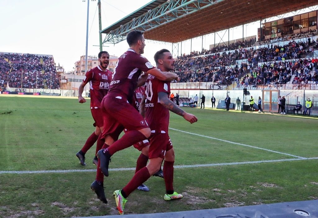 reggina-cremonese gol montalto esultanza