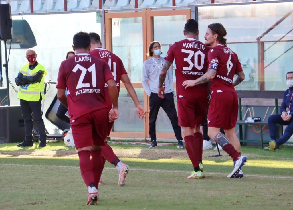 reggina-cremonese gol montalto esultanza