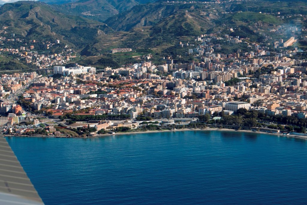 reggio calabria museo e zona centro visti dall'alto
