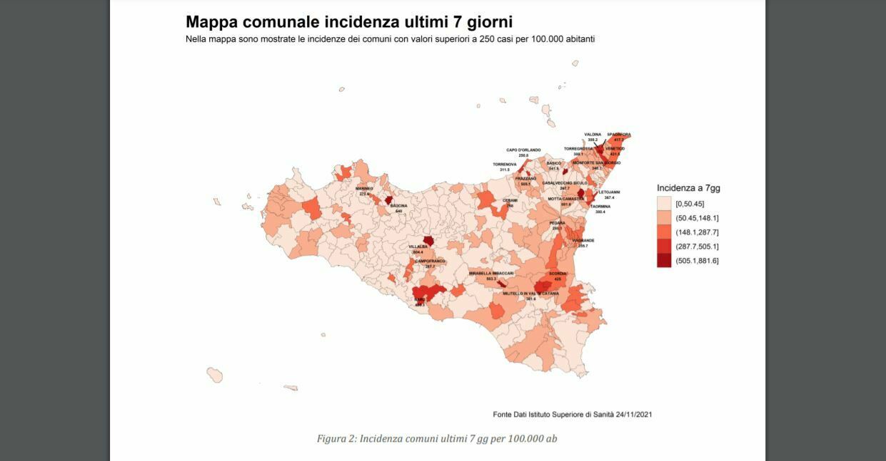 sicilia mappa incidenza
