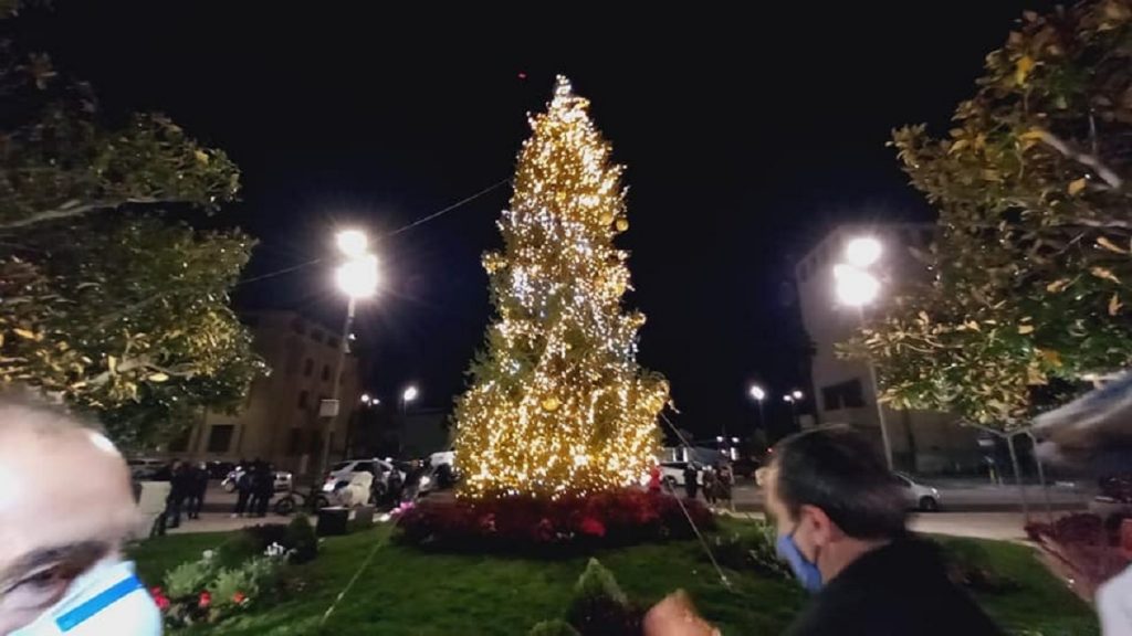 Accensione albero natale messina