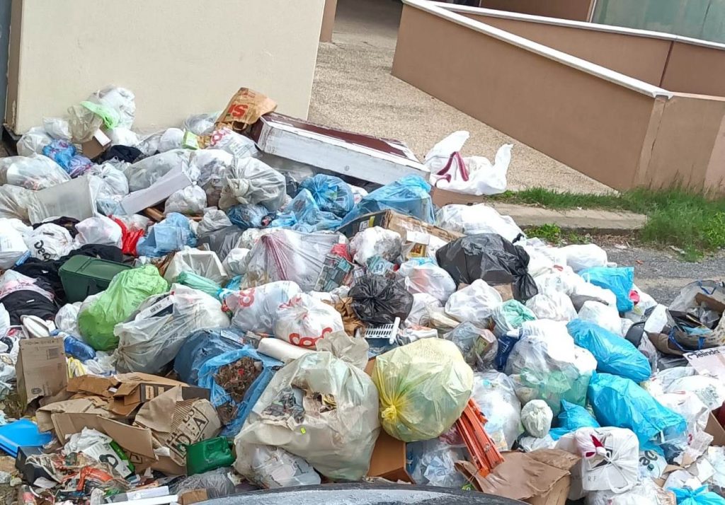 Montagne di immondizia Viale Calabria