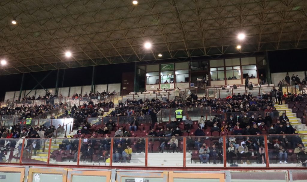 Reggina-Alessandria Tribuna coperta Granillo Tifosi