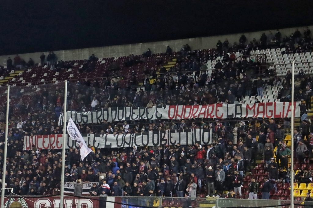 reggina-alessandria striscione tifosi