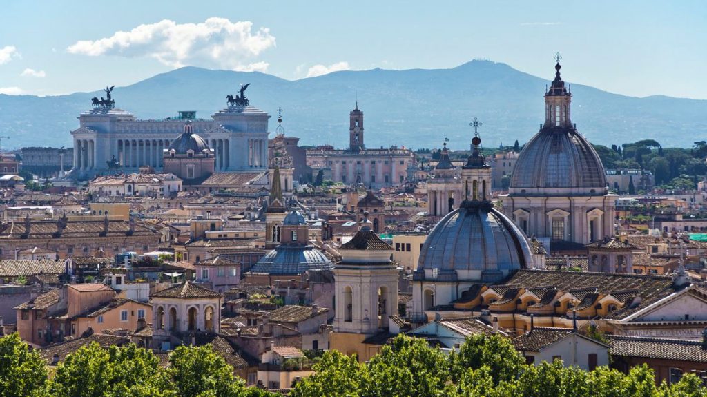 roma vista dall'alto