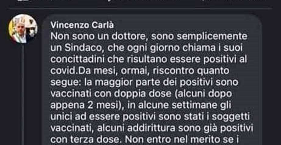 sindaco carlà contagi