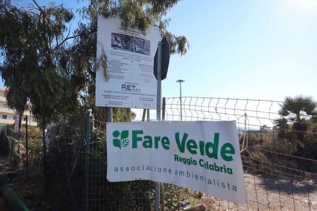fare verde parcheggio cimitero condera