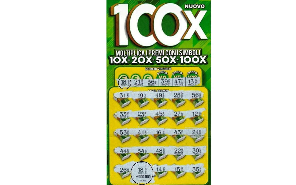 gratta e vinci nuovo 100 x