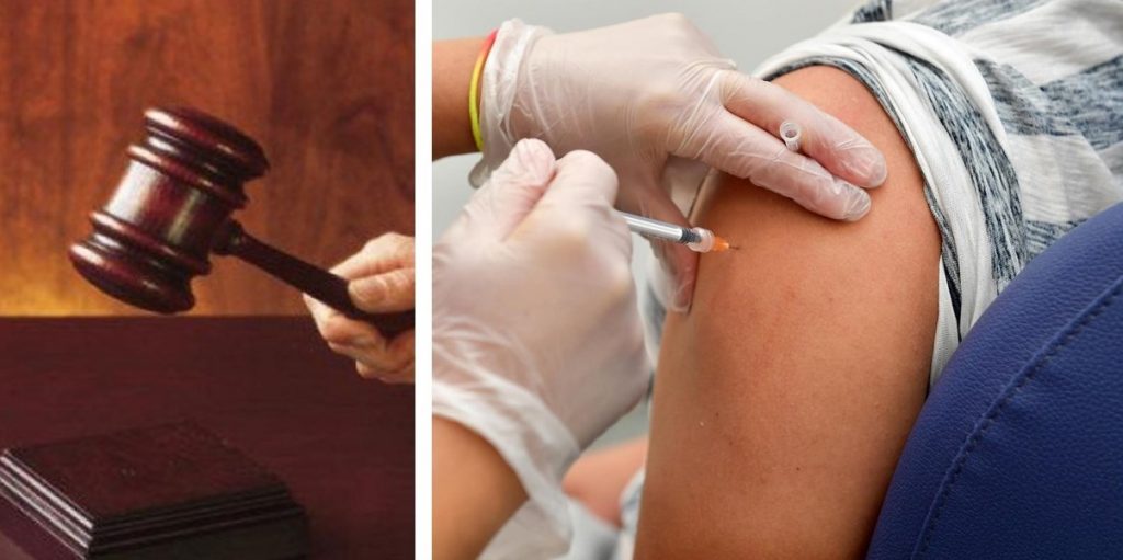 martelletto tribunale e vaccino