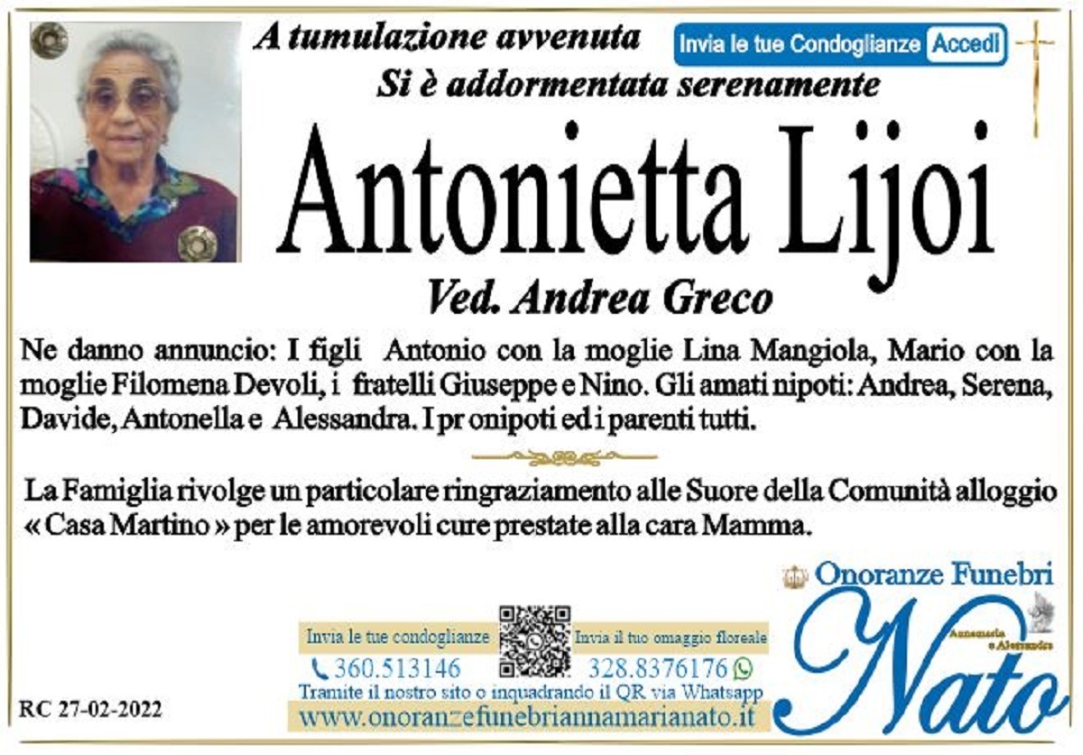 antonietta lijoi