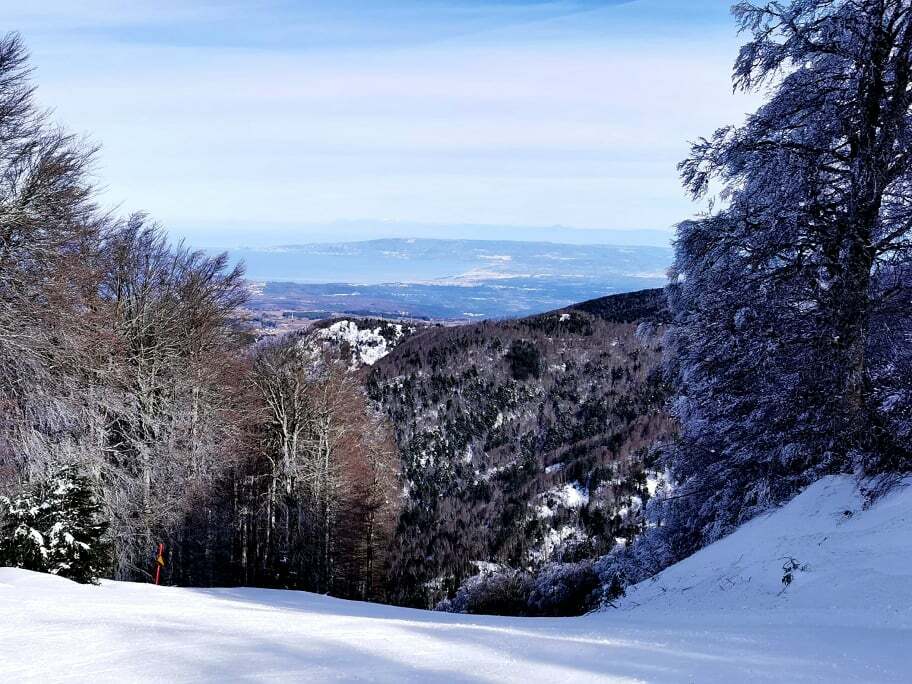gambarie panorama innevato stretto di messina e isole eolie