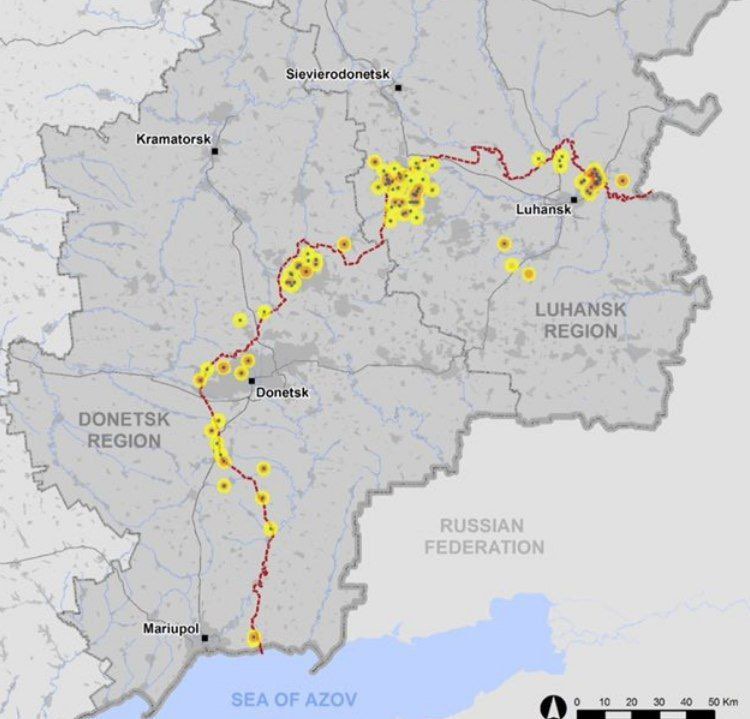 linea conflitto ucraina russia