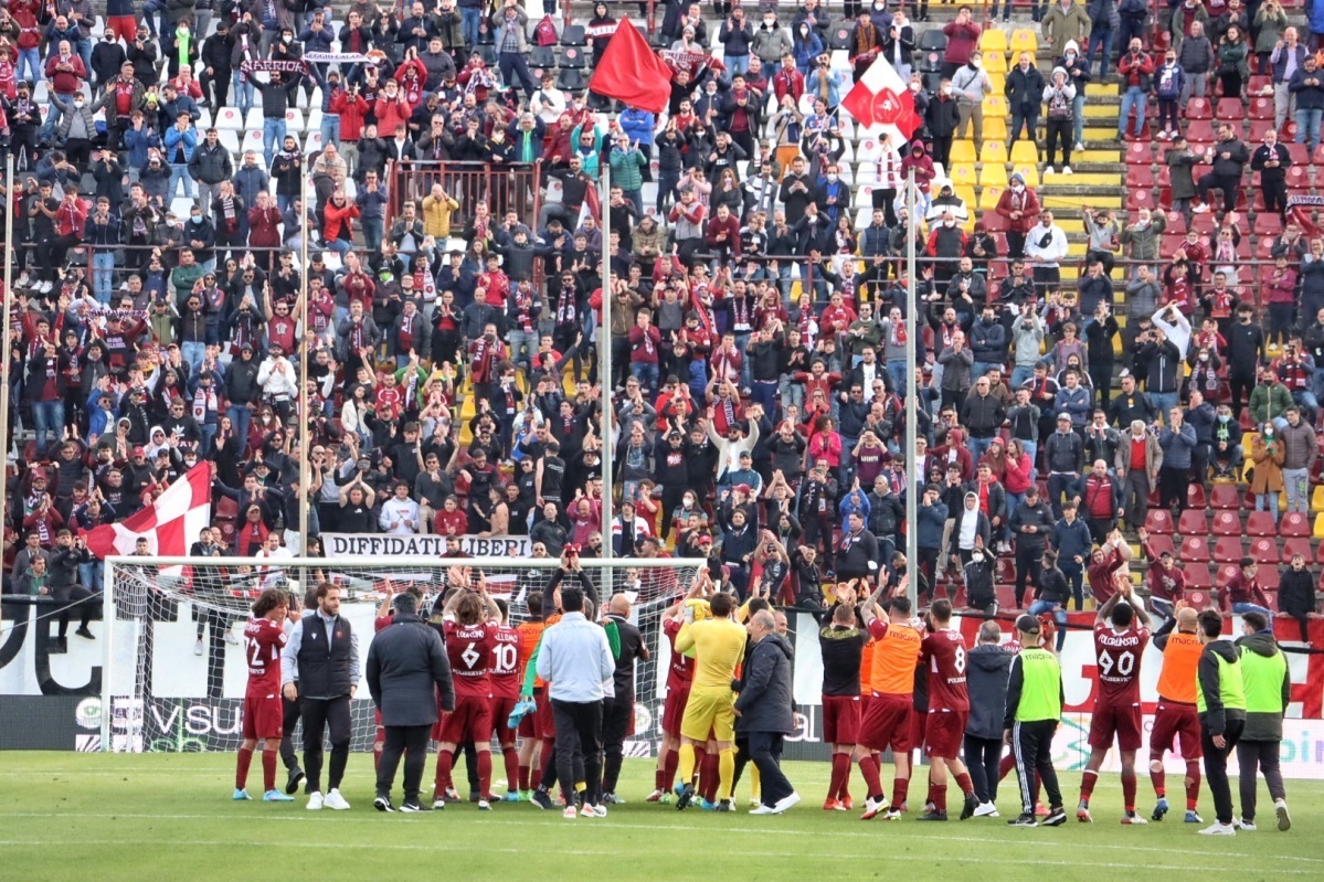 reggina-pordenone festeggiamenti curva 2