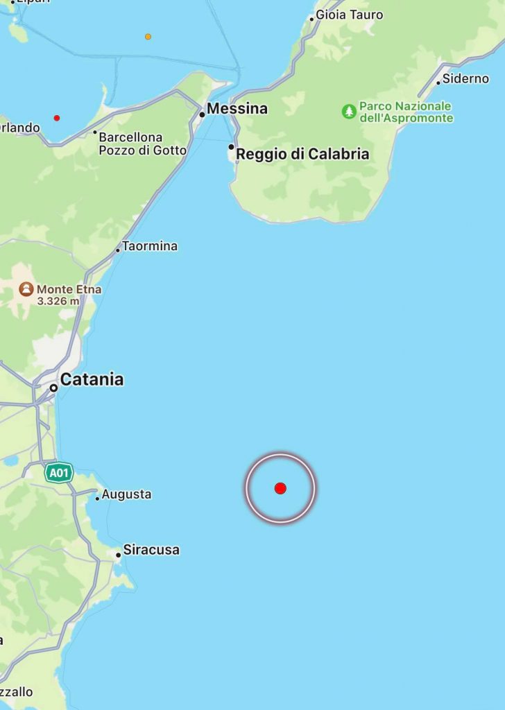 terremoto sicilia mappe