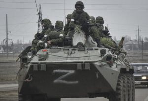 Carro armato russo lettera Z
