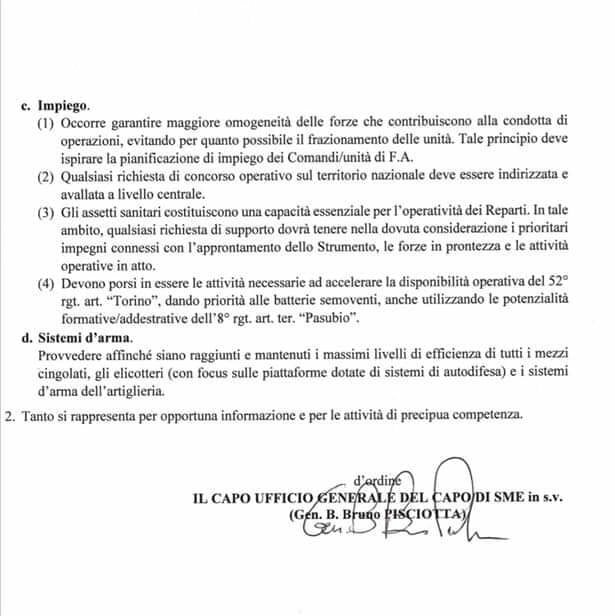 circolare ministro difesa